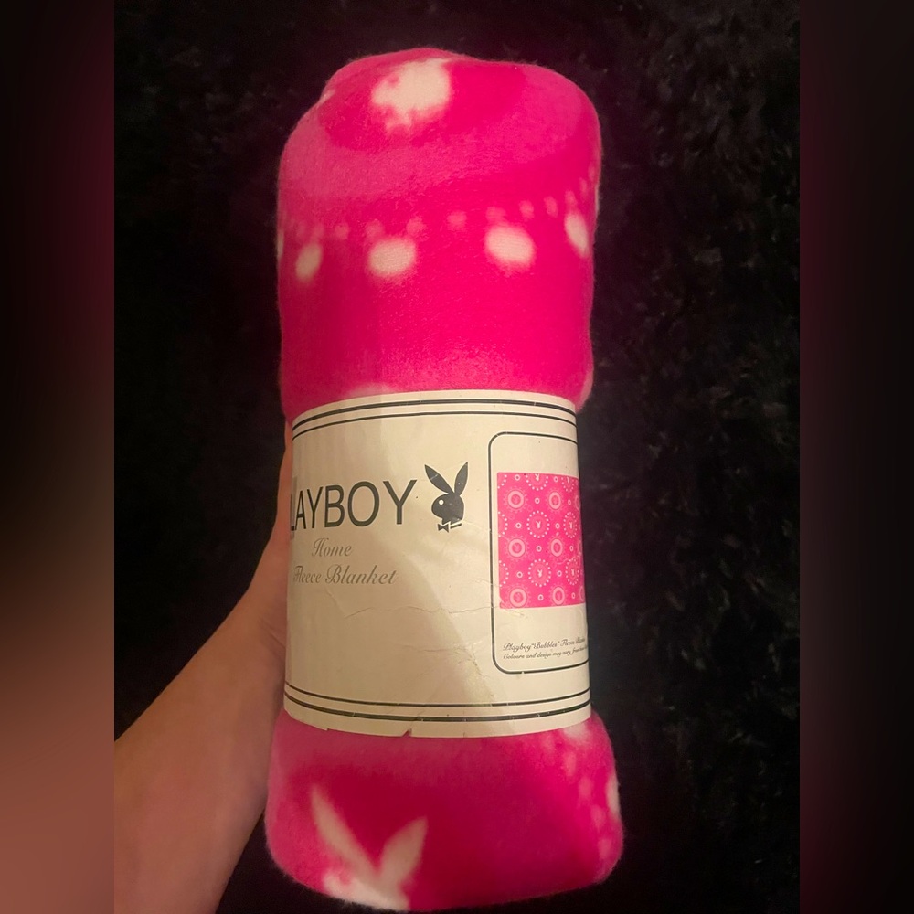 Vintage playboy throw blanket long enough